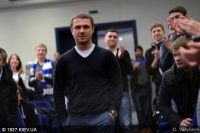 Зустріч головного тренера ФК Динамо Київ з уболівальниками.