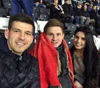 Калітвінцев підтримує збірну України на стадіоні, Коноплянка - біля телевізора