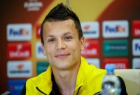 Як Коноплянка на прес-конференції жартував