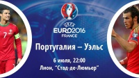 ​Португалія – Уельс: стартові склади. ОНЛАЙН
