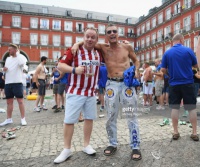 Вболівальники «Лестера» влаштували безлад на центральній площі Мадриду