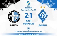 «Біло-сині» «привітали» своїх уболівальників: «Олімпік» 2:1 «Динамо»