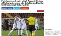 Цинічний футбол з перевагою українців. Румунська преса – про матч «Астри» та «Олександрії»