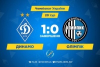 Гол Циганкова приносить «Динамо» перемогу над «Олімпіком»: 1:0