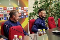 14.03.2018 - Прес-конференція Олександра Хацкевича та Миколи Морозюка. Відкрите тренування - НТБ Динамо