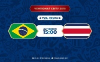 Бразилія - Коста-Ріка: стартові склади. ОНЛАЙН