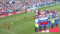 На матчі Швеція - Англія вивісили прапор Росії з написом «Керч». Чи помітить це ФІФА?