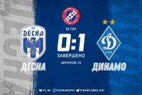 Гол Циганкова приносить «Динамо» перемогу над «Десною»