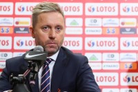 Предматчевая пресс-конференция тренера сборной Польши Ежи Бржечека