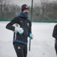 Виновата метель. Как выглядел стадион «Колоса» перед отмененным матчем с «Шахтером» 