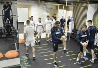 Новини з табору збірної України: ранкове заняття й привітання тренера з ювілеєм