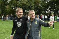 Ребров, Колер, Хацкевич та Хюбшман: перед матчем Україна – Північна Македонія у Празі зіграли ветерани