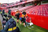 Трагедія сталася на матчі «Гранади» та «Атлетіка» Більбао. Гра зупинена