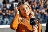 Зваблива репортерка вирішила підтримати невдаху київського фіналу ЛЧ проти Зінченка, але щось пішло не так