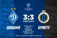 «Динамо» грає внічию з «Брюгге» та продовжить єврокубкові виступи в Лізі Європи