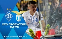 «Динамо» - «Лаціо»: травми та дискваліфікації