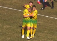 Черговий шедевр з Першої ліги – гравець «Полісся» одним дотиком закрутив м'яч у дев'ятку і сам не повірив своєму щастю