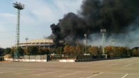 В Москві горять «Лужники»