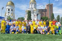 Українські ветерани провели товариський матч із бійцями ЗСУ