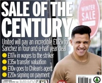 Трансфер Алексіса Санчеса обійдеться МЮ в 200 мільйонів євро! 