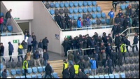 Фанати «Чорноморця» побилися з поліцією