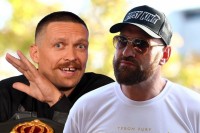 Усик зустрів Ф'юрі в Саудівській Аравії. Українець підняв Тайсона