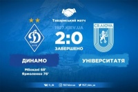 «Динамо» – «Університатя». «Біло-сині» перемагають румунську команду
