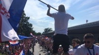 Збірній Хорватії влаштували феєричну зустріч у Загребі