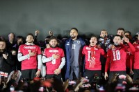  Грузинські гравці після виходу на Євро залишили послання країні 404