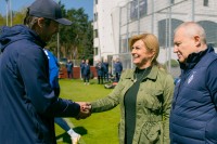 Четверта президентка Хорватії побувала на тренуванні «Динамо» – Шовковський подякував за підтримку України