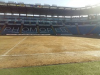 Як виглядає газон стадіону «Чорноморець»