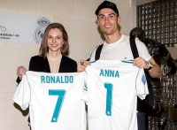 Українська шахістка обмінялася футболками з Кріштіану Роналду