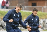 «Динамо» в Австрії: останнє тренування під проливним дощем