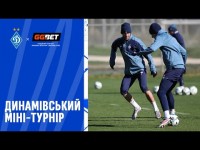 На тренуванні динамівці зіграли у футбол між собою
